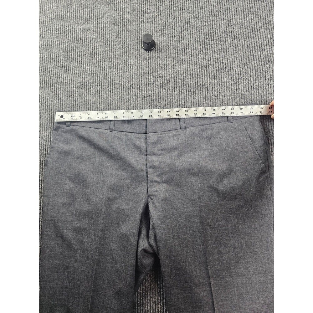 Men’s Gray Dress Pants Ash Samtani 46x30 Straight Leg Work Office Business Form View 4